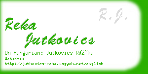 reka jutkovics business card